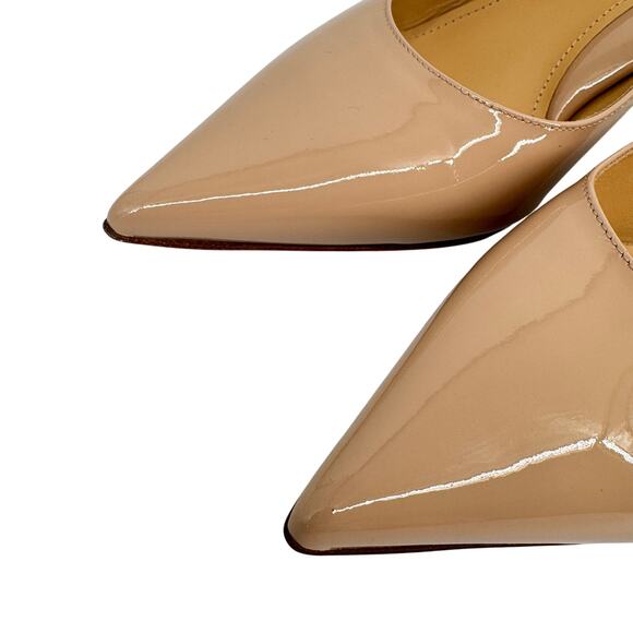 Marion Parke Classic Pump‎ 70 Powder Patent Nude Pointed Pump EU 38 - Picture 12 of 15